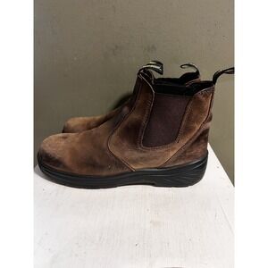 Thorogood Mens 6" Brown Work Boot Thoro Flex Slip On Chelsea 814-3166 Sz 10.5
